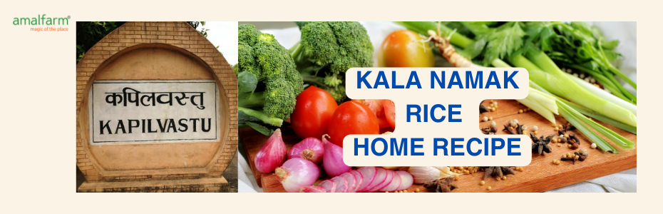 Amalfarm Kalanamak rice recipe banner